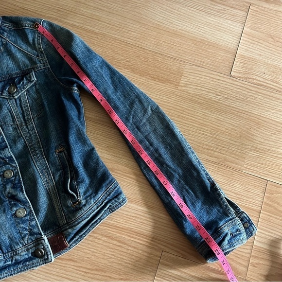 Pilcro and the Letterpress Anthropologie Denim Jean Jacket Women’s XS - Picture 8 of 9